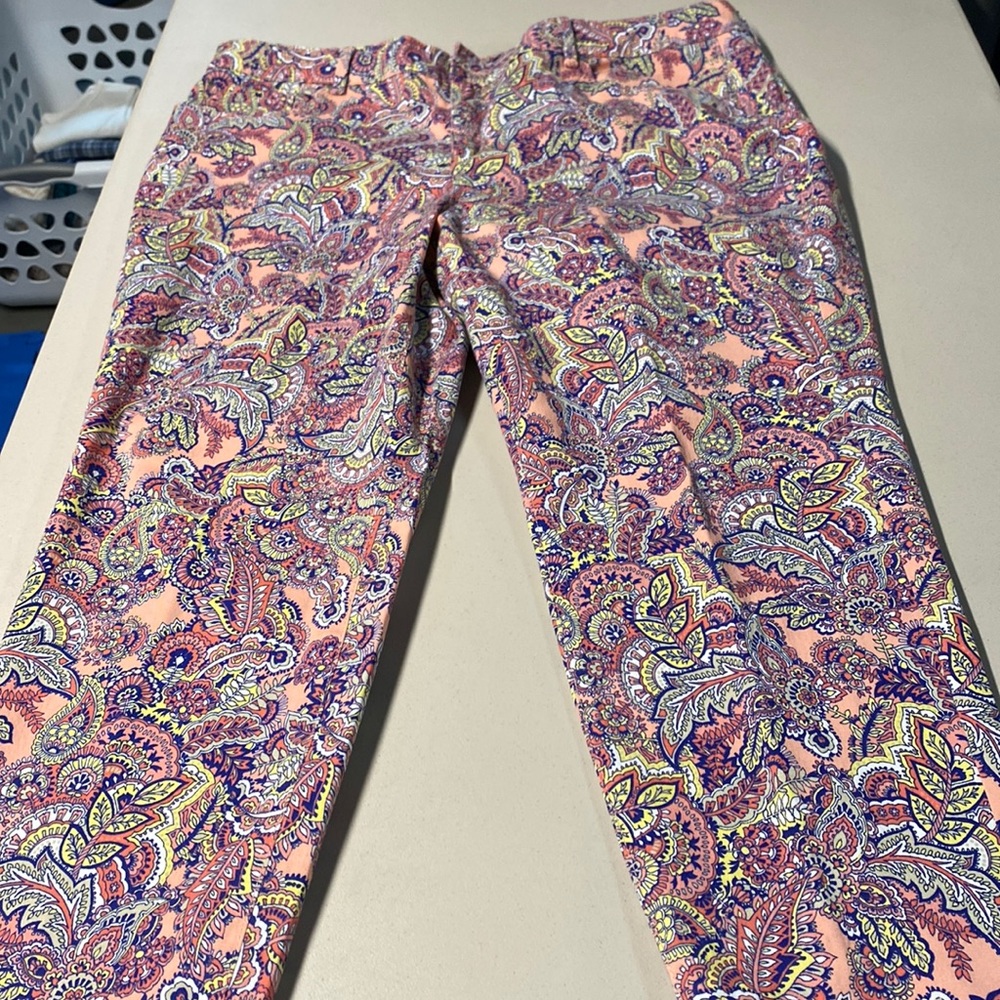 Charter club 18 womens paisley print pants